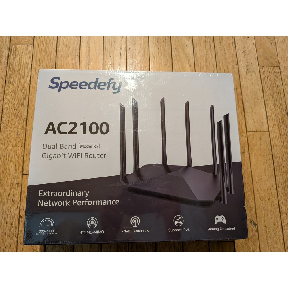 Speedefy Model‎ K7 AC2100 Smart Wi-Fi Wireless Gigabit Router, Dual Band.